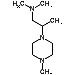 CAS#: 99868-83-4， N,N-Dimethyl-2-(4-methyl-1-piperazinyl)-1-propanamine