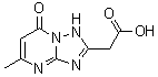 structure of CAS# 99951-00-5, (5-Methyl-7-oxo-1,7-dihydro[1,2,4]triazolo[1,5-a]pyrimidin-2-yl)acetic acid;(5-methyl<wbr>-7-oxo-3,<wbr>7-dihydro<wbr>[1,2,4]tr<wbr>iazolo[1,<wbr>5-a]pyrim<wbr>idin-2-yl<wbr>)acetic a<wbr>cid;(5-Methyl<wbr>-7-oxo-4,<wbr>7-dihydro<wbr>-[1,2,4]t<wbr>riazolo[1<wbr>,5-a]pyri<wbr>midin-2-y<wbr>l)-acetic<wbr> acid;(7-Hydrox<wbr>y-5-methy<wbr>l-[1,2,4]<wbr>triazolo[<wbr>1,5-a]pyr<wbr>imidin-2-<wbr>yl)-aceti<wbr>c acid