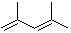 structure of CAS# 1000-86-8, 2,4-Dimethyl-1,3-pentadiene;2,4-Dimethylpenta-2,4-diene; NSC 123451