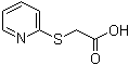 2-(2-Pyridylsulfanyl)acetic acid molecular structure (CAS 10002-29-6)