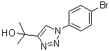 structure of CAS# 1000339-34-3, 1-(4-Bromophenyl)-alpha,alpha-dimethyl-1H-1,2,3-triazole-4-methanol