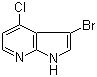 structure of CAS# 1000340-39-5, 3-Bromo-4-chloro-1H-pyrrolo[2,3-b]pyridine