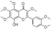 structure of CAS# 1000415-56-4, 2-(3,4-dimethoxyphenyl)-8-hydroxy-3,5,6,7-tetramethoxy-4H-1-Benzopyran-4-one