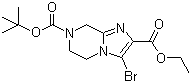 3-Bromo-5,6-dihydroimidazo[1,2-a]pyrazine-2,7(8H)-dicarboxylic acid 7-tert-butyl 2-ethyl ester molecular structure (CAS 1000576-75-9)
