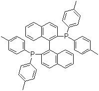 structure of CAS# 100165-88-6, (S)-2,2'-Bis[bis(4-methylphenyl)phosphino]-1,1'-binaphthyl;(S)-(-)-2,2'-Bis[di(p-tolyl)phosphino]-1,1'-binaphthyl; (S)-4-Me-BINAP; (S)-Tol-BINAP; 1,1'-(1S)-[1,1'-Binaphthalene]-2,2'-diylbis[1,1-bis(4-methylphenyl)phosphine