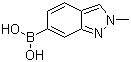 2-Methyl-2H-indazole-6-boronic acid molecular structure (CAS 1001907-57-8)