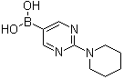 结构式 CAS# 1002128-86-0, [2-(哌啶-1-基)嘧啶-5-基]硼酸