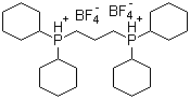 structure of CAS# 1002345-50-7, 1,3-Bis(dicyclohexylphosphonium)propane bis(tetrafluoroborate)