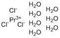 Praseodymium chloride heptahydrate molecular structure (CAS 10025-90-8)