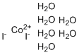 Cobalt iodide hexahydrate molecular structure (CAS 10026-19-4)