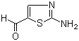 结构式 CAS# 1003-61-8, 2-氨基-5-醛基噻唑