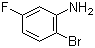 2-溴-5-氟苯胺分子结构 (CAS 1003-99-2)