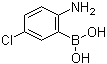 结构式 CAS# 1003042-41-8, 2-氨基-5-氯苯硼酸