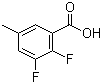 structure of CAS# 1003709-96-3, 2,3-Difluoro-5-methylbenzoic acid