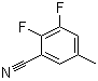 structure of CAS# 1003712-18-2, 2,3-Difluoro-5-methylbenzonitrile