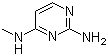 2-氨基-4-(甲基氨基)嘧啶分子结构 (CAS 1004-18-8)