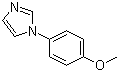 structure of CAS# 10040-95-6, N-(4-Methoxyphenyl)imidazole;1-(4-Methoxyphenyl)-1H-imidazole