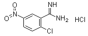2-Chloro-5-nitrobenzenecarboximidamide hydrochloride (1:1) molecular structure (CAS 1004517-05-8)