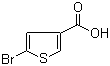 structure of CAS# 100523-84-0, 5-Bromothiophene-3-carboxylic acid