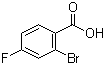 2-Bromo-4-fluorobenzoic acid molecular structure (CAS 1006-41-3)