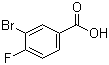 3-溴-4-氟苯甲酸分子结构 (CAS 1007-16-5)