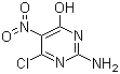 2-氨基-4-氯-5-硝基-6-羟基嘧啶分子结构 (CAS 1007-99-4)