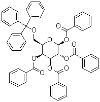6-O-(三苯基甲基)-beta-D-吡喃半乳糖四苯甲酸酯分子结构 (CAS 100740-75-8)