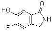 5-Fluoro-2,3-dihydro-6-hydroxy-1H-isoindol-1-one molecular structure (CAS 1007455-25-5)