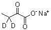 2-Oxobutanoic-3,3-d<sub>2</sub> acid sodium salt (1:1) molecular structure (CAS 1007476-82-5)