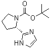 结构式 CAS# 1007882-58-7, (S)-2-(1H-咪唑-2-基)吡咯烷-1-羧酸叔丁酯