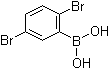 结构式 CAS# 1008106-93-1, B-(2,5-二溴苯基)硼酸