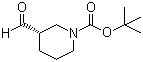 结构式 CAS# 1008562-87-5, (S)-3-甲酰基哌啶-1-羧酸叔丁酯