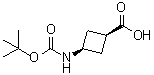 cis-3-[[(1,1-Dimethylethoxy)carbonyl]amino]-Cyclobutanecarboxylic acid molecular structure (CAS 1008773-79-2)
