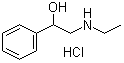alpha-[(Ethylamino)methyl]benzyl alcohol hydrochloride molecular structure (CAS 1009-15-0)