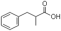 结构式 CAS# 1009-67-2, 2-苄基丙酸; alpha-甲基氢肉桂酸