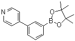 结构式 CAS# 1009033-83-3, 4-(3-(4,4,5,5-四甲基-1,3,2-二氧硼杂环戊烷-2-基)苯基)吡啶
