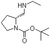 结构式 CAS# 1009075-40-4, (2R)-1-叔丁氧羰基-2-乙胺基甲基吡咯烷