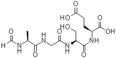 N-Formyl-L-alanylglycyl-L-seryl-L-glutamic acid molecular structure (CAS 100929-80-4)