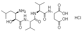structure of CAS# 100938-10-1, Amastatin hydrochloride