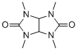 structure of CAS# 10095-06-4, Mebicar;1,3,4,6-tetramethyl-3a,6a-dihydroimidazo[4,5-d]imidazole-2,5-dione