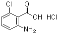 2-Amino-6-chlorobenzoic acid hydrochloride molecular structure (CAS 100960-33-6)