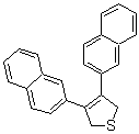 2,5-Dihydro-3,4-di-2-naphthalenylthiophene molecular structure (CAS 100989-95-5)