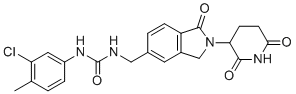 N-(3-chloro-4-methylphenyl)-N'-[[2-(2,6-dioxo-3-piperidinyl)-2,3-dihydro-1-oxo-1H-isoindol-5-yl]methyl]-urea molecular structure (CAS 1010100-07-8)