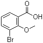 结构式 CAS# 101084-39-3, 3-溴-2-甲氧基苯甲酸