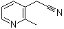 structure of CAS# 101166-73-8, 2-Methyl-3-pyridineacetonitrile;(2-Methylpyridin-3-yl)acetonitrile
