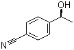 structure of CAS# 101219-71-0, (S)-1-(4-Cyanophenyl)ethanol;4-[(1S)-1-Hydroxyethyl]benzonitrile