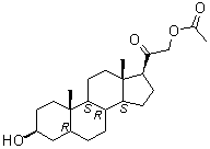 21-乙酰氧基-3beta-羟基-5beta-孕甾烷-20-酮分子结构 (CAS 10147-45-2)