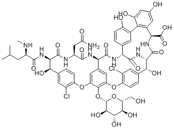 结构式 CAS# 101485-50-1, 去甲糖胺基万古霉素