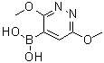 结构式 CAS# 1015480-87-1, (3,6-二甲氧基哒嗪-4-基)硼酸