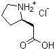 结构式 CAS# 101555-60-6, (R)-2-(羧甲基)吡咯烷盐酸盐; (R)-吡咯烷-2-乙酸盐酸盐